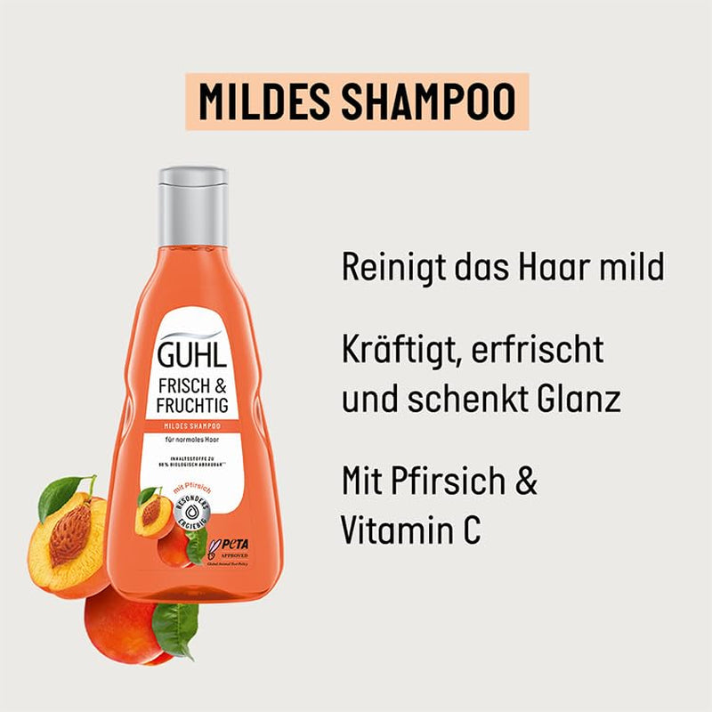 Guhl Fresh & Fruity Shampoo - Conținut: 250 Ml - Tipul de păr: Normal Duș și baie Guhl