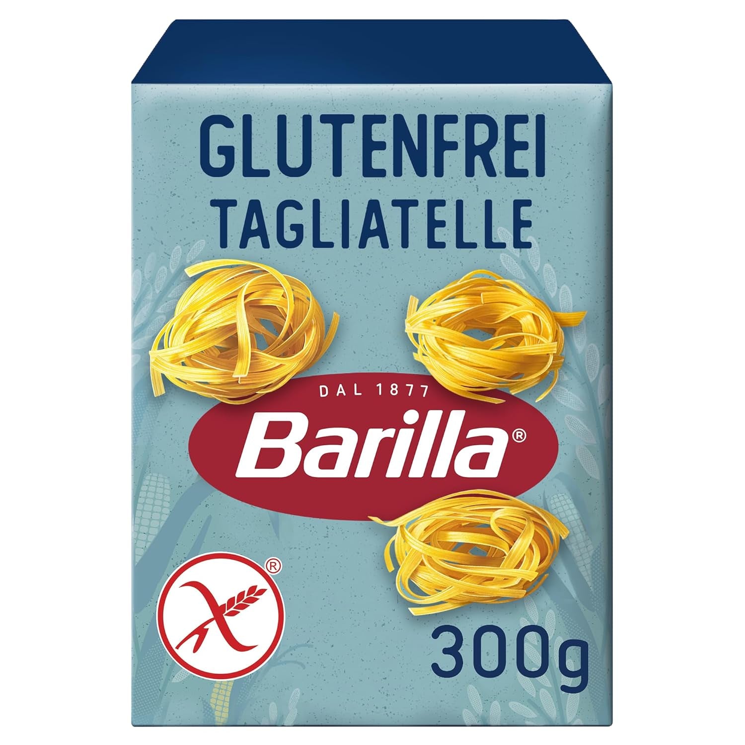 Bezlepkové těstoviny Barilla Tagliatelle vyrobené z lahodné kukuřice a rýže - ideální pro lidi s celiakií nebo nesnášenlivostí lepku 300g