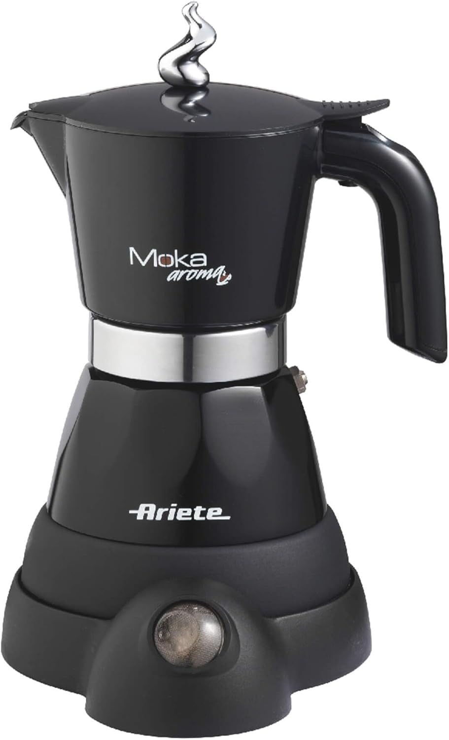 Ariete 1358 Moka Aroma, Espressor electric, 480 W, 2/4 cești de espresso, Negru