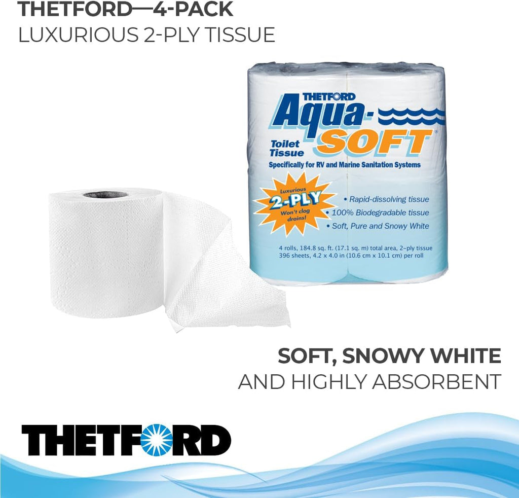 03300 Hârtie igienică Aqua-Soft, 2 straturi, 4 role