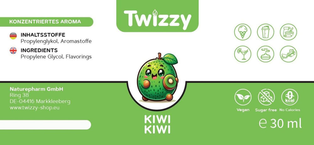Twizzy koncentrované aroma kiwi, 30 ml Aromas Naty Shop