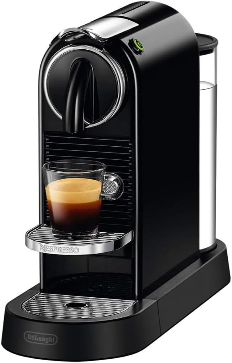 Espressor cu capsule Nespresso EN167.W Citiz, pompă de înaltă presiune și control ideal al temperaturii, fără Aeroccino (spumator de lapte), funcție de economisire a energiei, 1260 W, alb-crem, 37,4 x 11,9 x 25,5 cm