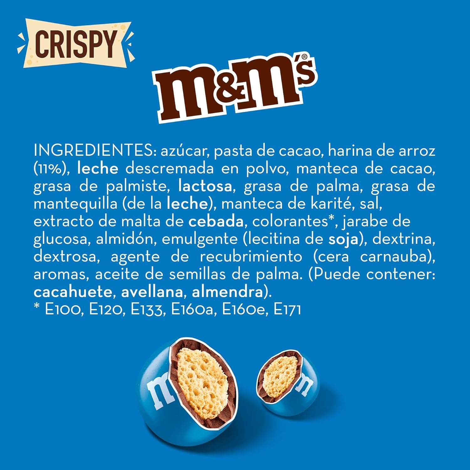 M&M'S Crispy, Chocolate Crispy Lentils a Crispy Center, Čokoláda, 1 balení (1 x 340 g) (balení 2 ks)