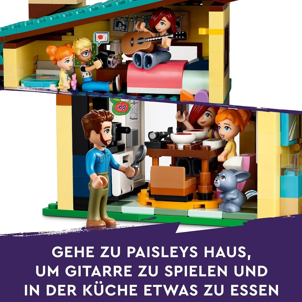 LEGO Friends Rodinný dům Ollyho a Paisleyových, Domeček pro panenky s figurkami a doplňky, Dvoupatrový domeček a domeček na stromě, Kreativní dárek pro dívky a chlapce 7+ 42620 Stavebnic Besuche den LEGO-Store