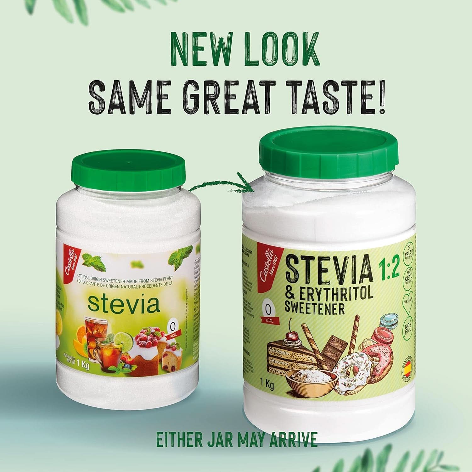 Stévie + Erythritol 1:2 sladidlo, 1G = 2G cukru, 1 kg sladidel Naty Shop