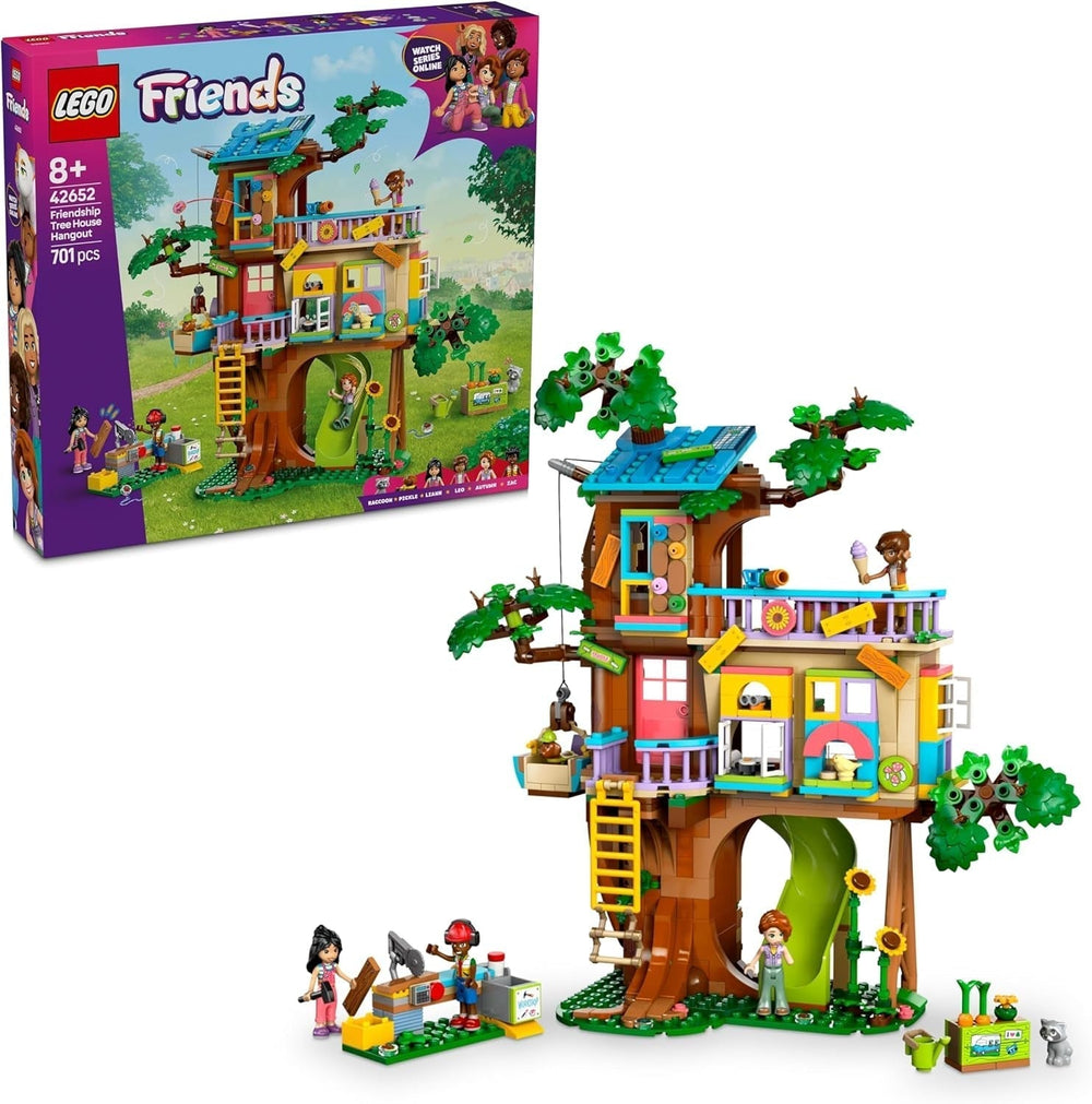 Stavebnice LEGO Friends Treehouse a herní sada pro hraní rolí, Dům hraček pro 8leté dívky, Sada se 4 minifigurkami postav a 2 figurkami zvířat, Tip na dárek pro děti 42652 Stavebnice Besuche den LEGO-Store Výchozí název