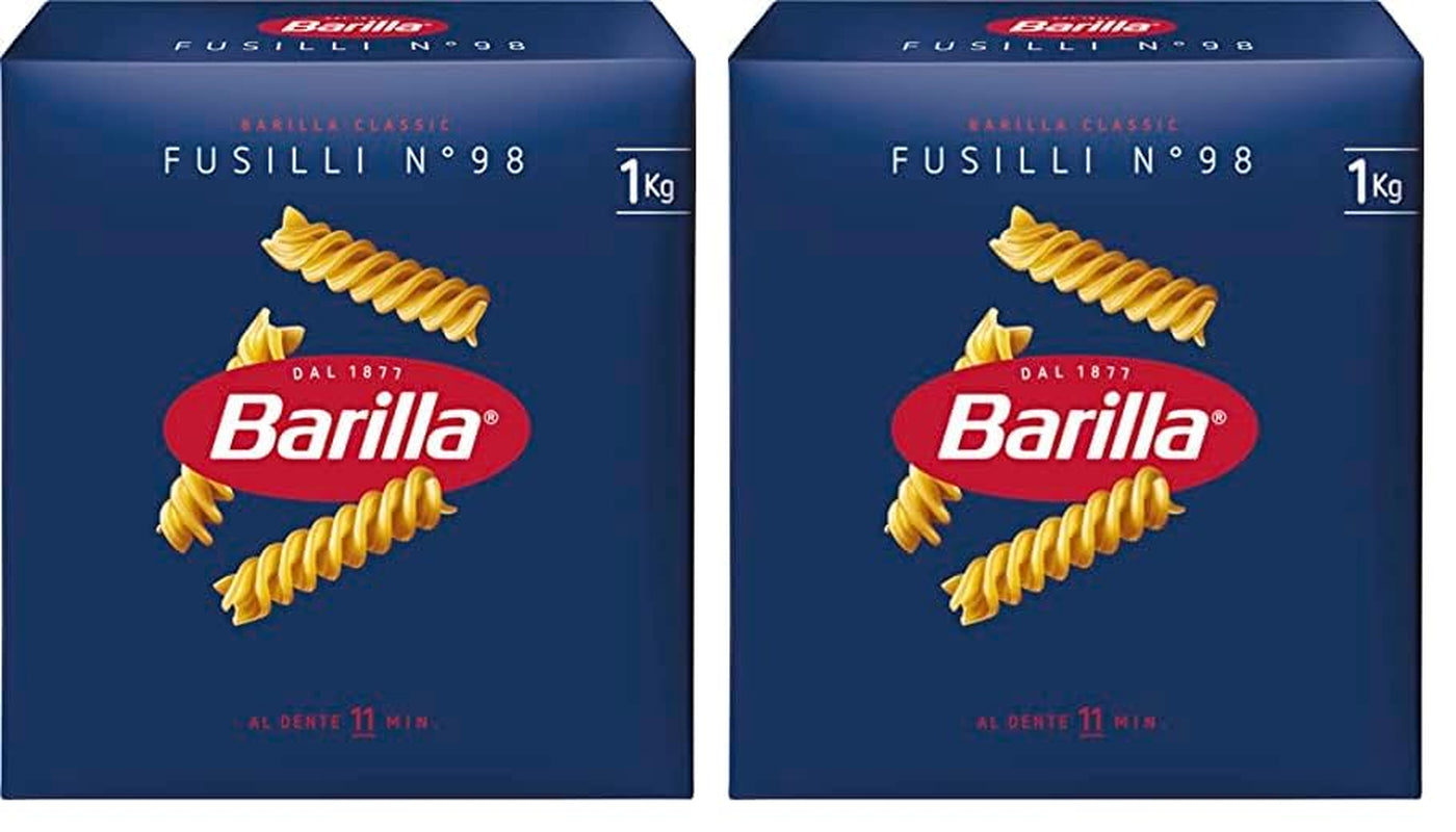 Pasta Barilla Classic Fusilli č. 98, z vysoce kvalitní tvrdé pšenice, vždy al dente, 1 kg