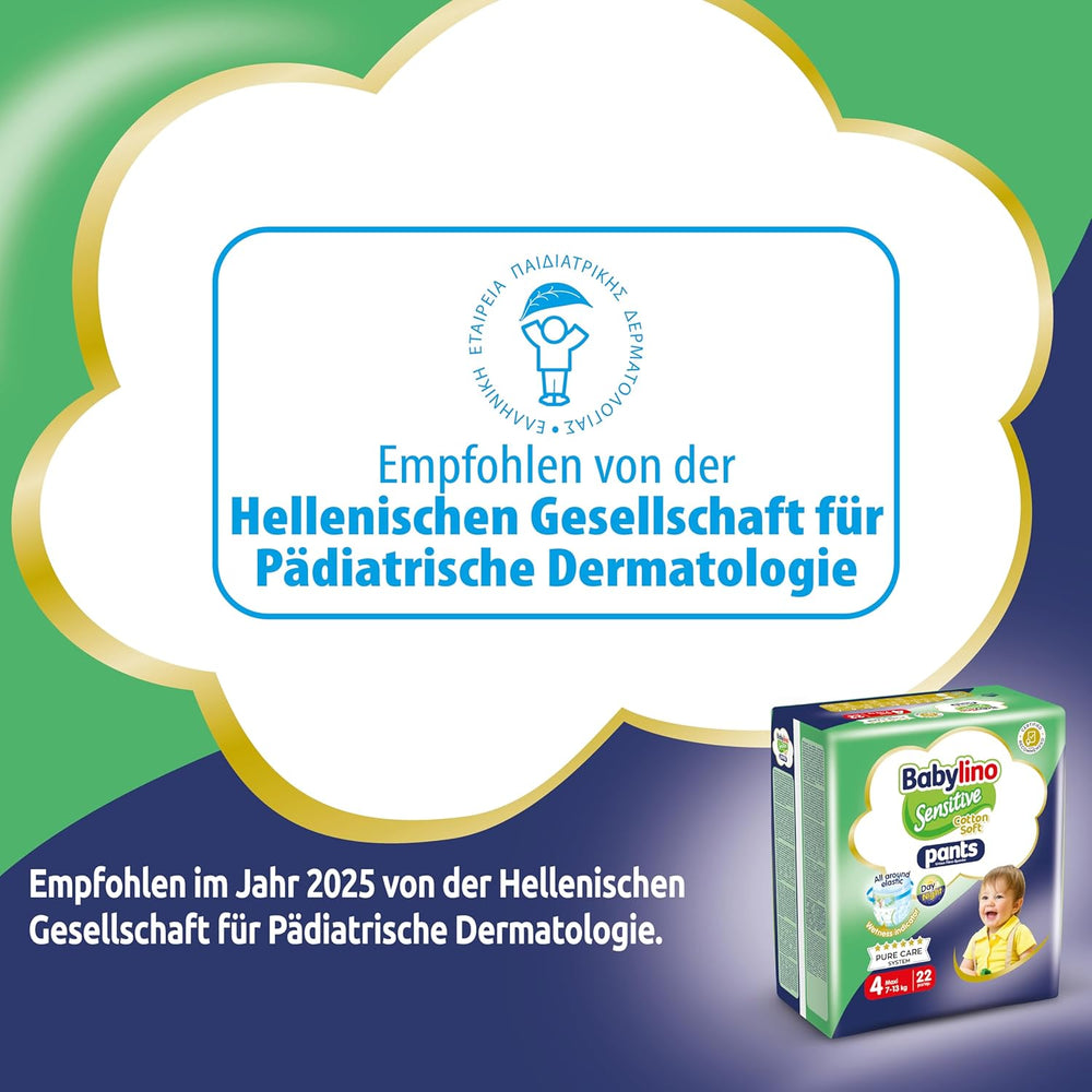 Pleny Sensitive Cotton Soft, velikost 4, Kalhotky Maxi (7-13 kg), 22 kusů