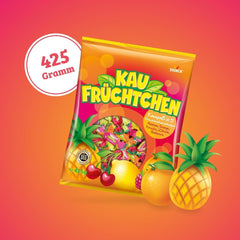 Kaufrüchtchen – 1 x 425G – karamely s pěti ovocnými příchutěmi Naty Shop