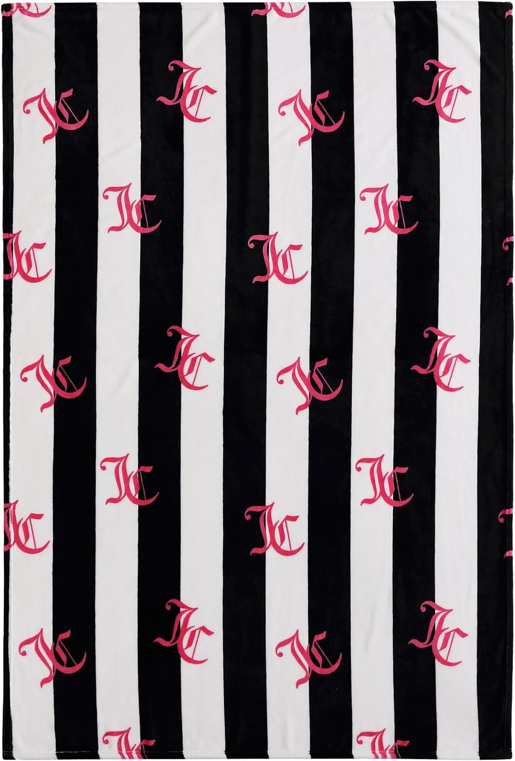 Juicy Couture Cabana plyšová deka, 127,7 x 178,8 cm, luxusní plyšová deka z mikrovlákna pro maximální pohodlí a útulné teplo Juicy Couture Beds and Deky