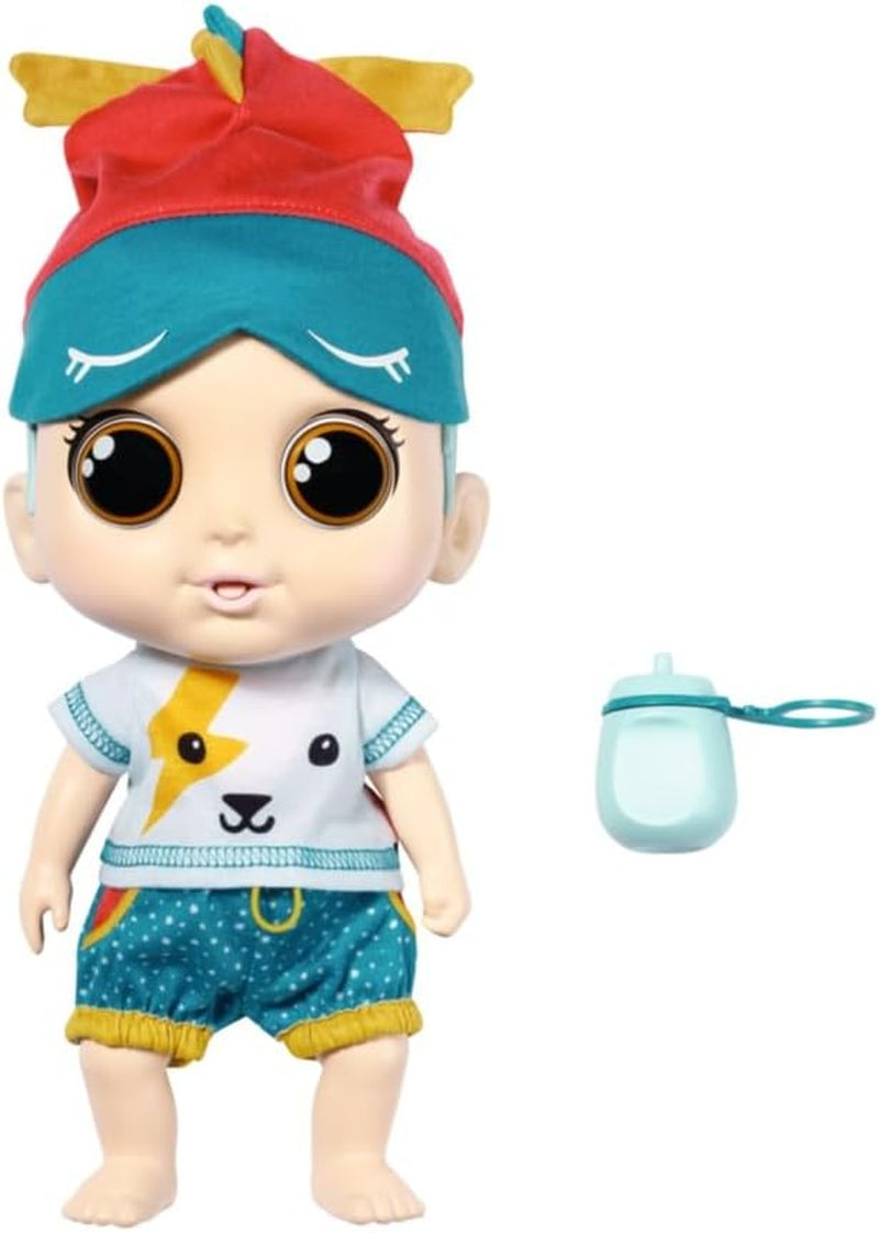 Baby Robin, 30 cm große Babypuppe mit beweglichen Augen und Lustigen Soundfunktionen, včetně Košile, Hadice, Mütze, Romper, Flasche und Schnuller, 905586 Zapf Creation