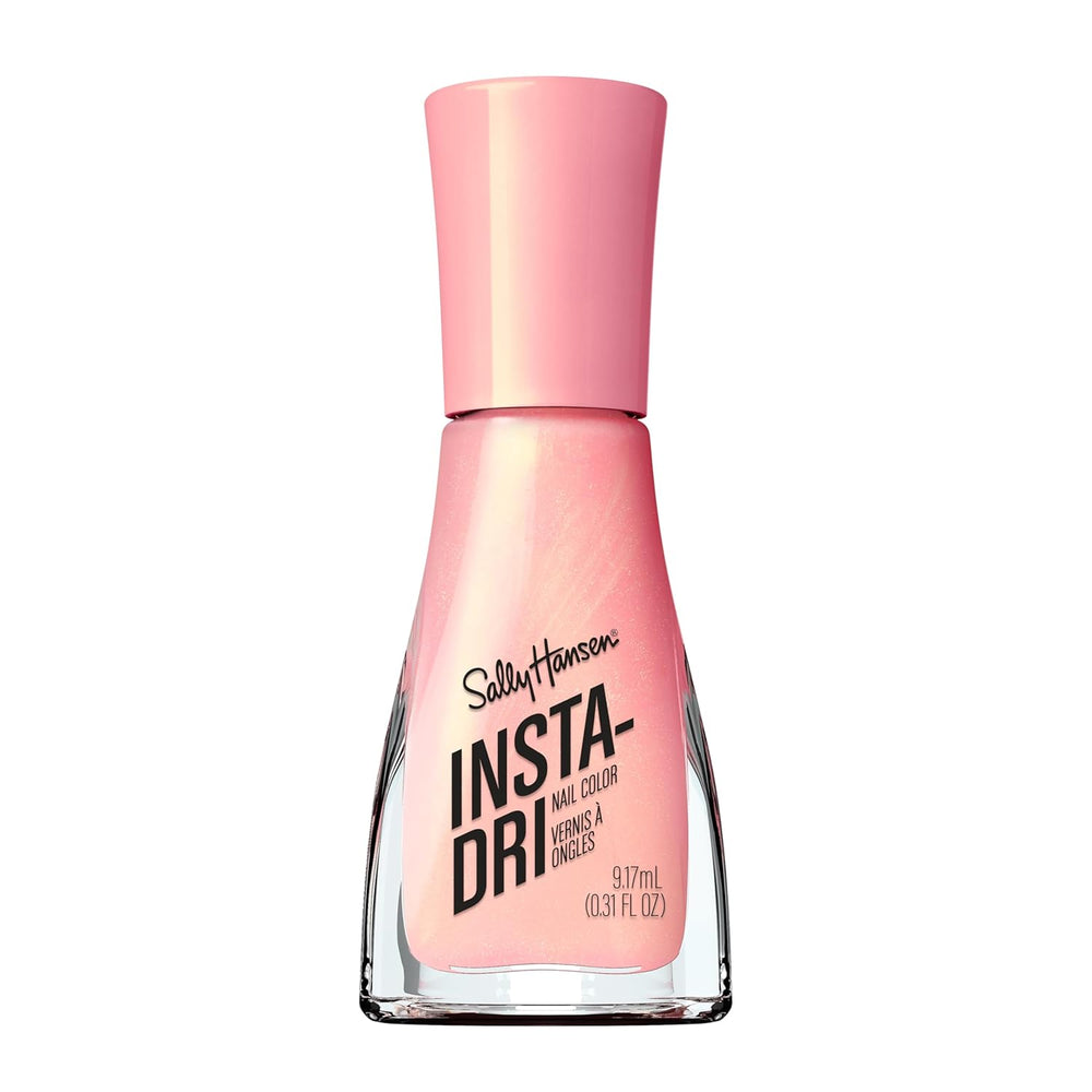 Insta Dri Pink plyšový lak na nehty, rychleschnoucí, veganské složení, dlouhotrvající barva, 9,17 ml