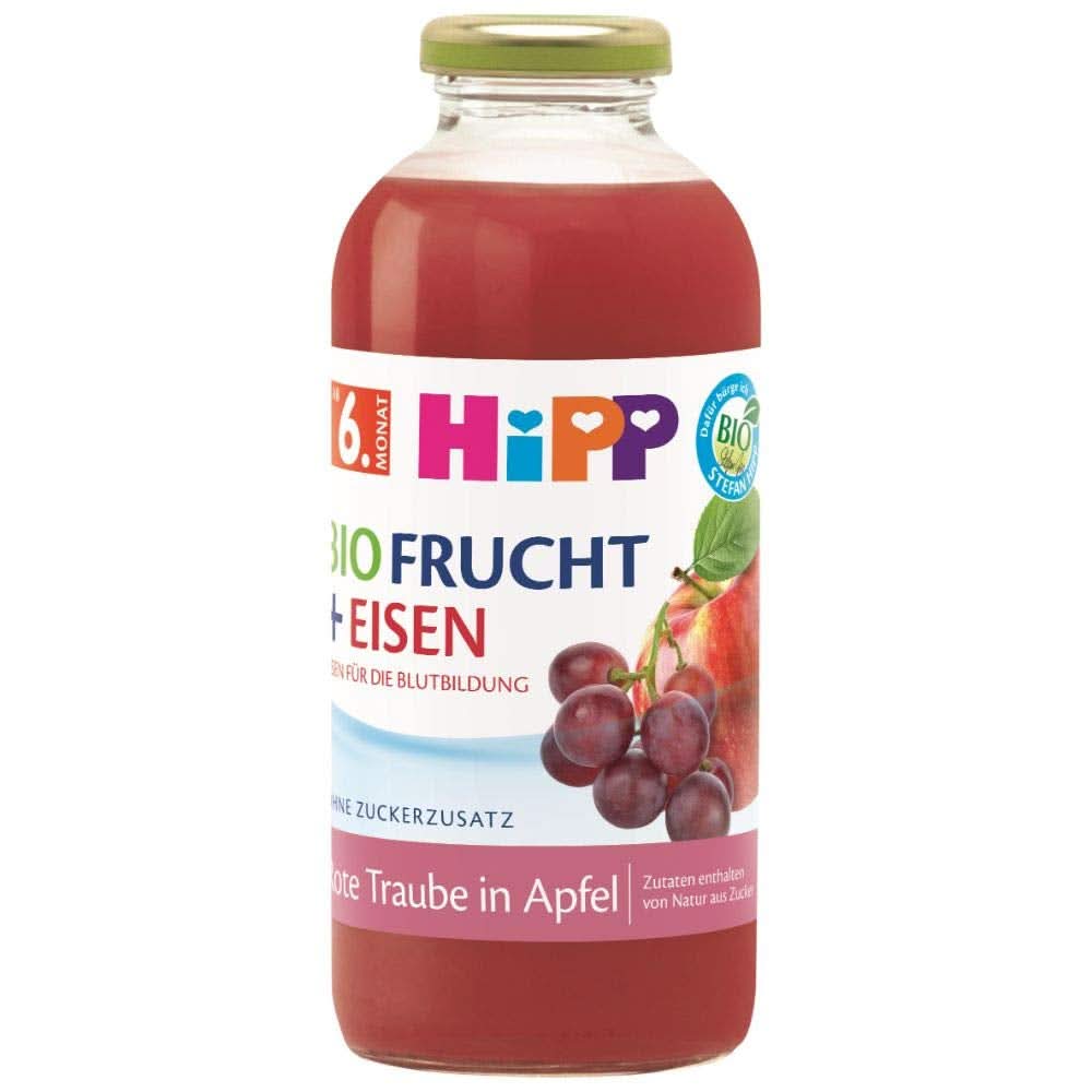 Hipp Bio nápoje s ovocnou šťávou +, multifruit s vitamínem C, balení 6 ks (6 x 0,5 l) Mother and Child Naty Shop 500 ml Červené ovoce
