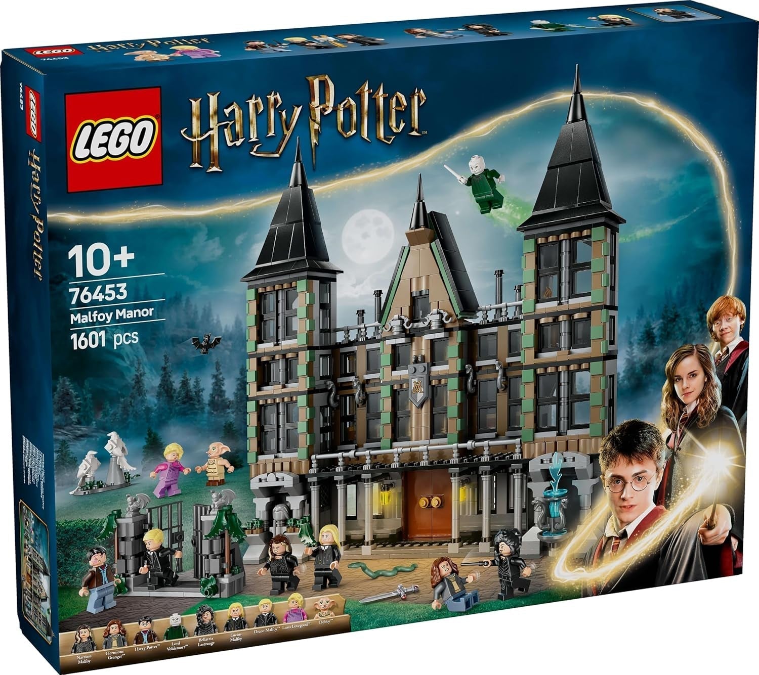 LEGO Harry Potter Malfoy Family Country Estate, fantastická hračka ke sbírání a vystavování, dárek pro chlapce, dívky a fanoušky kouzelnického světa, nápad na dárek s 9 minifigurkami 76453 Stavebnice Besuche den LEGO-Store