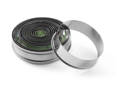 HENDI Ausstechformset, mit Zackenrand, 14er Set, ø120x(H)35mm, Edelstahl