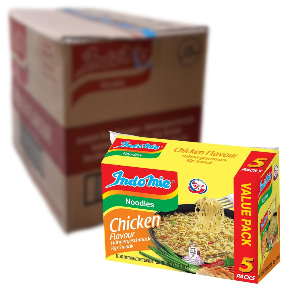 INDOMIE - Instantní nudle s krevetami, balení po 5 - (1 x 5 x 70 g)