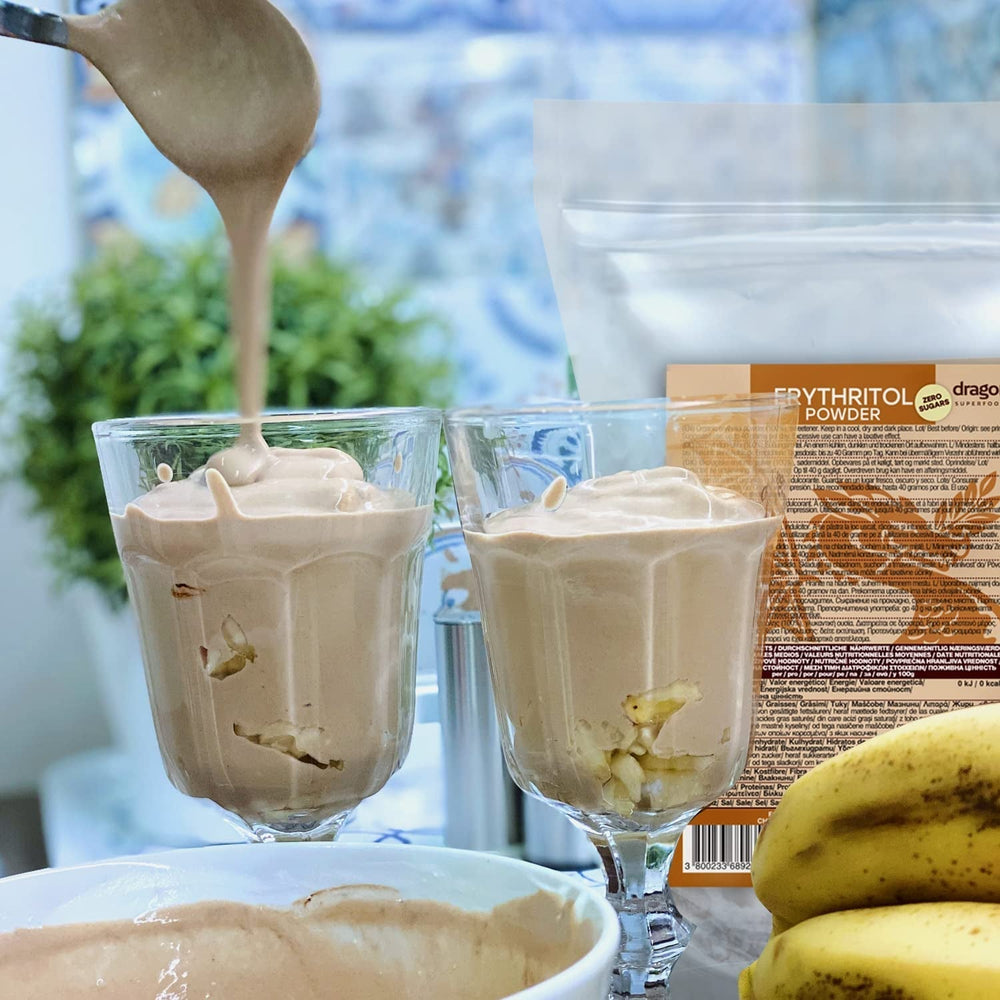 Bio Erythrit - Prášek, 100% Bio, Vegan, Null Kalorien - 1 kg sladidel Naty Shop