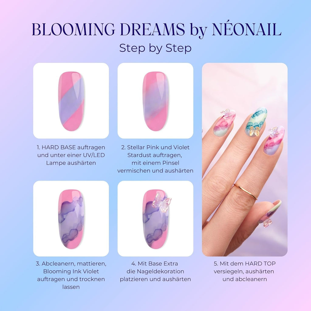 NÉONAIL Nageldekoration 3D Nail Art Schmetterlinge - Nail Charms - Nägel Selber Machen - Nails - Nageldesign Accessories - Nailart - Nail Art Zubehör - Nagel Deko - Nagelschmuck - Mehrfarbig