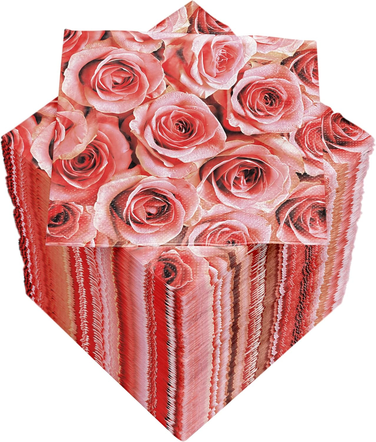 Șervețele de cocktail HEKU 'Schön Dass Du Da Bist', 3 straturi, 25X25Cm, 150 bucăți I Design elegant I Ideal pentru sărbători I Practic ambalate