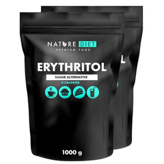 Nature Diet - Erythritol 2 X 1000 G | Přírodní sladidlo | Nula kalorií | Náhradní sladidla Naty Shop 2 x 1 kg