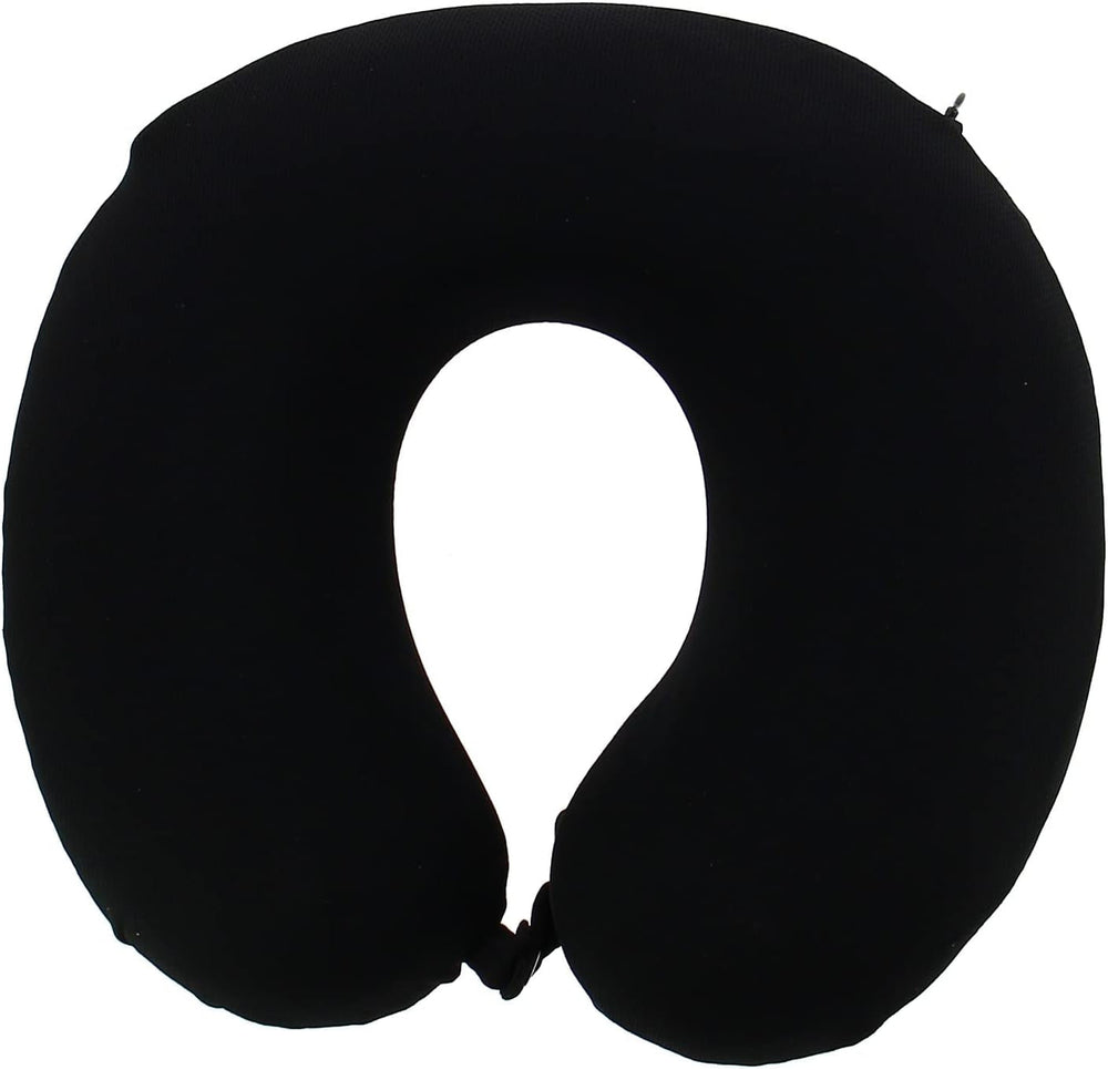 Kine Travel 169803 Pernă de gât cu gel, pernă de călătorie ergonomică, aprobată de fizioterapeut, negru și albastru Perne calatorie Naty Shop