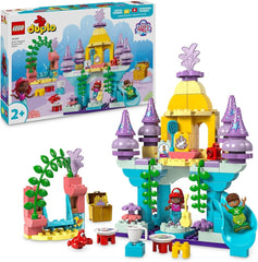 LEGO DUPLO | Disney Ariel's Magical Underwater Palace, vzdělávací hračka pro mořskou pannu Ariel, podvodní hrad pro děti starší 2 let 10435 Stavebnice Besuche den LEGO-Store Výchozí název