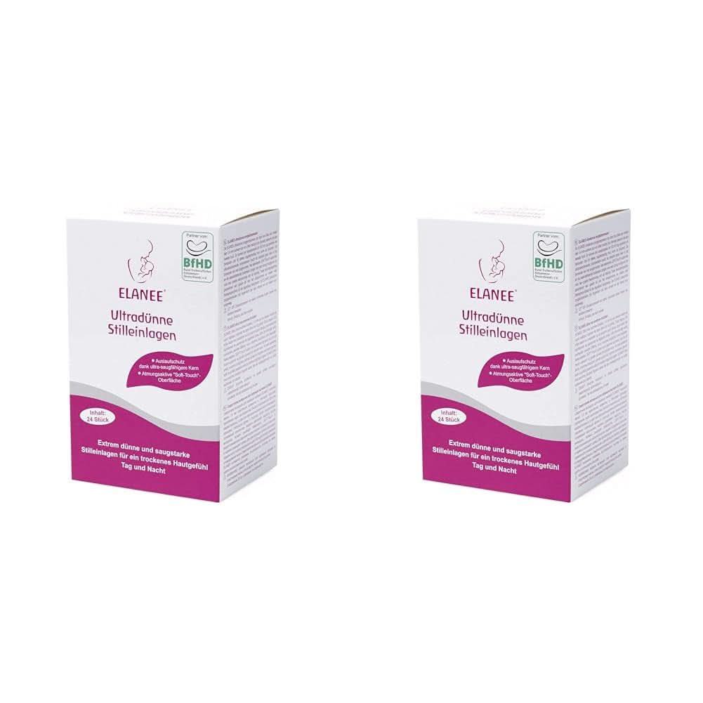 ELANEE 219-V1 Ultratenké kojící vložky, bílé Příslušenství Jídlo a kojení Bebe Naty Shop 24 kusů (balení 2 ks)