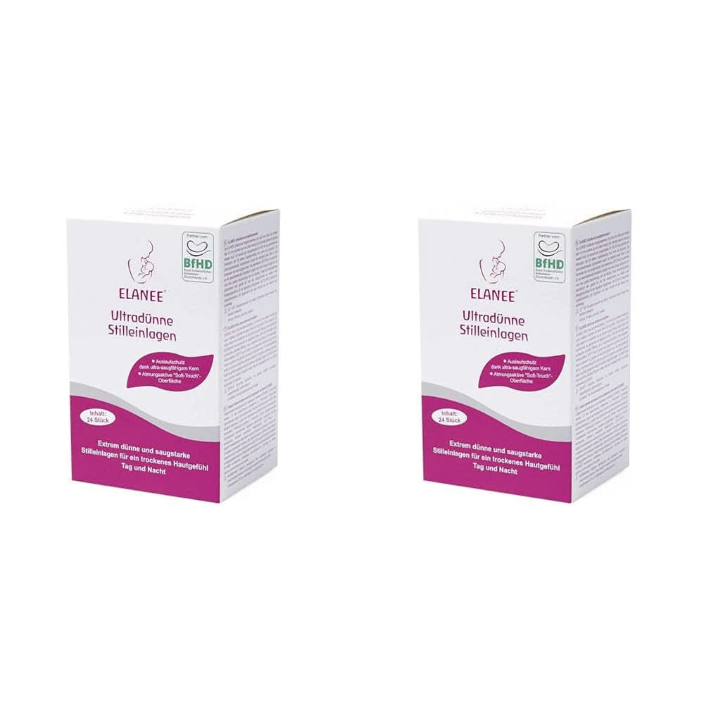 ELANEE 219-V1 Ultratenké kojící vložky, bílé Příslušenství Jídlo a kojení Bebe Naty Shop 24 kusů (balení 2 ks)