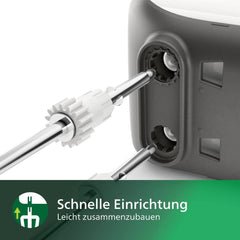 Philips ruční mixér, 450 W, 5 Geschwindigkeiten plus Turbo, Weiß/Grau (HR3741/00) Kuchyně Naty Shop