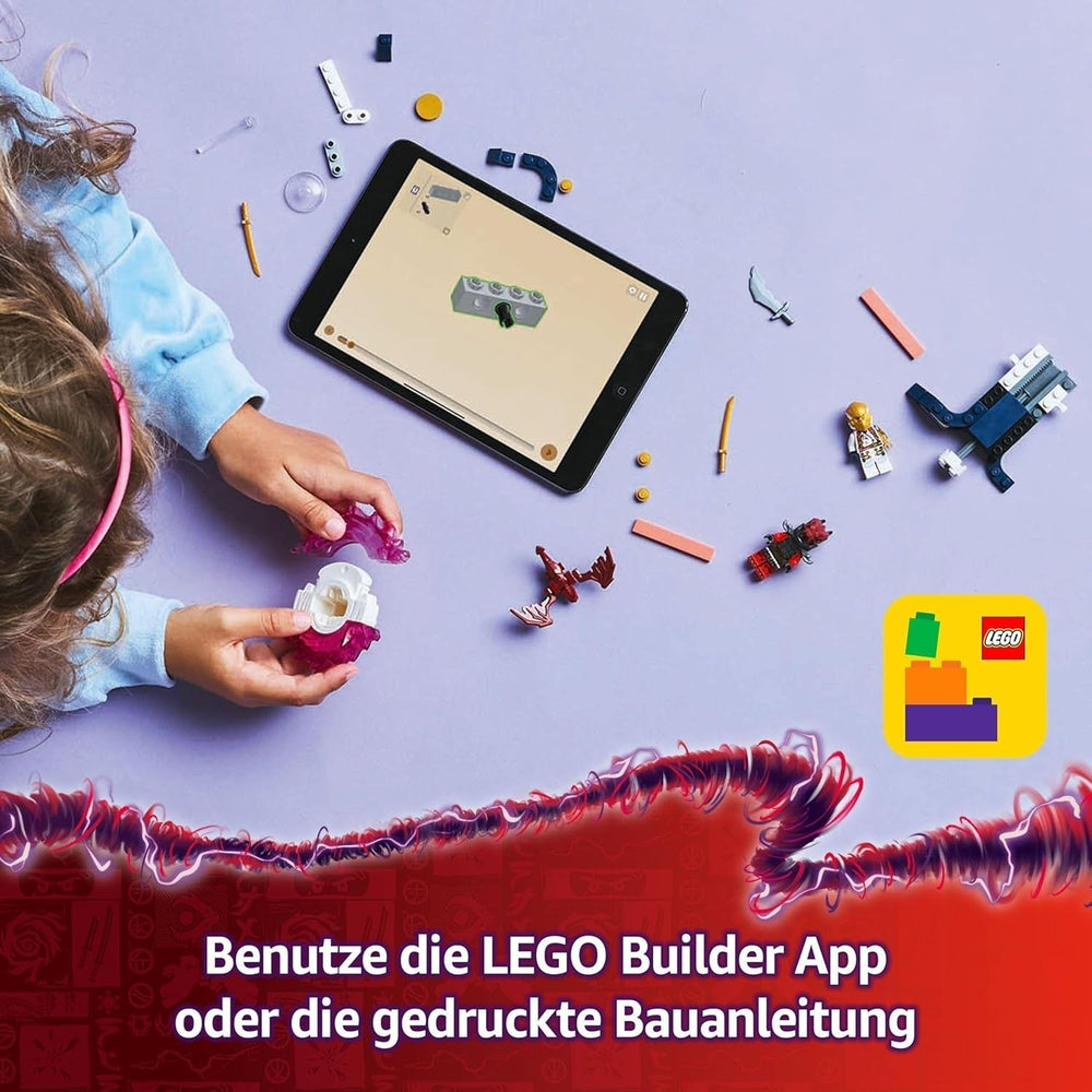 LEGO NINJAGO Sora's Dragon Spinjitzu Spinner - Akční Ninja hračka se 2 minifigurkami - Malá herní sada pro děti - Tip na dárek pro chlapce a dívky 6 let 71824 Stavebnice Besuche den LEGO-Store