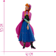 Bullyland 12960 - Figurină Prințesa Anna din filmul Frozen de Walt Disney, aprox. 9,5 cm, foarte detaliată, ideală ca un mic cadou pentru copiii cu vârsta de 3 ani și peste