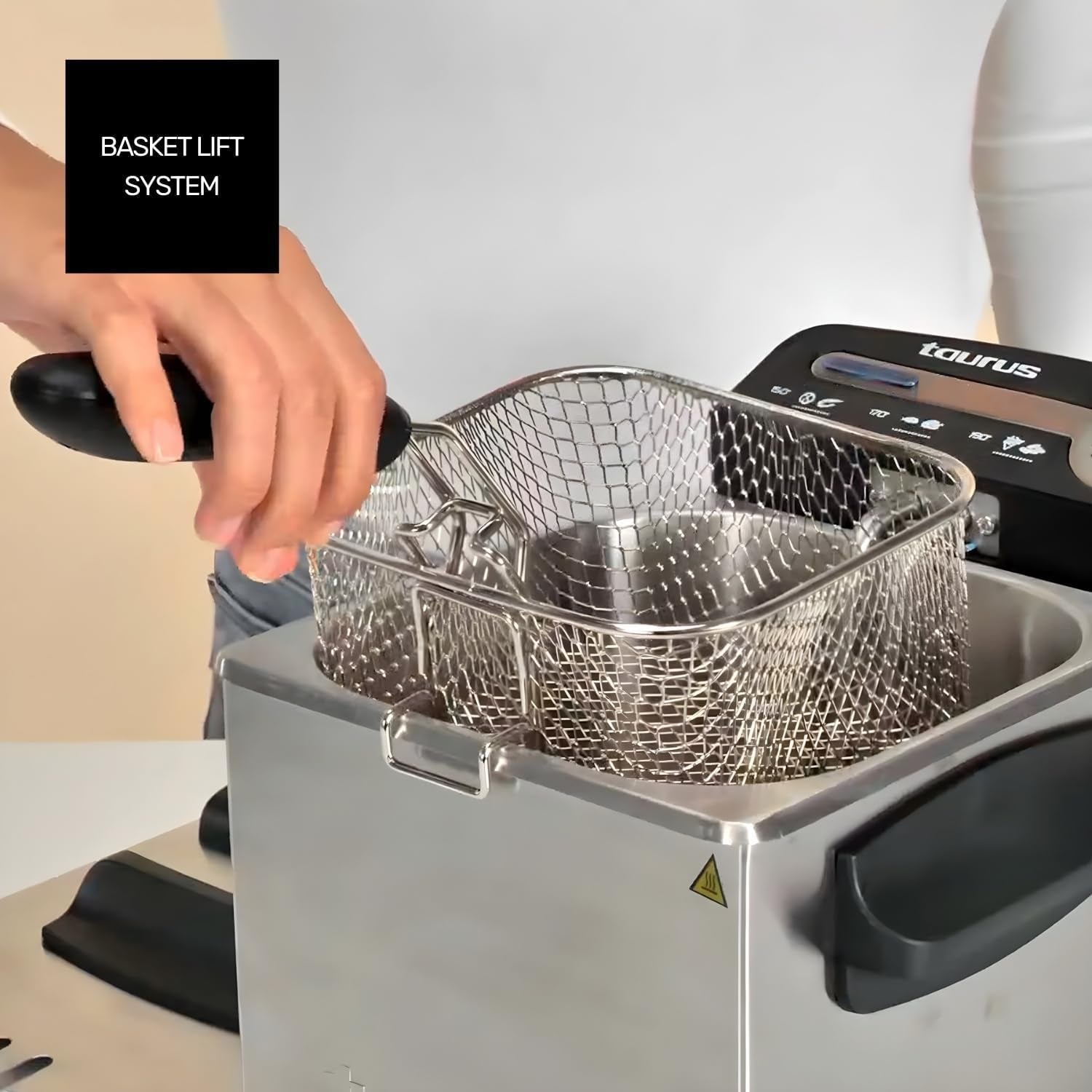 Taurus Professional 2 plus - Fritéza na olej, 2 litry, 1700 W, nerezová ocel 18/8 Spotřebiče Naty Shop