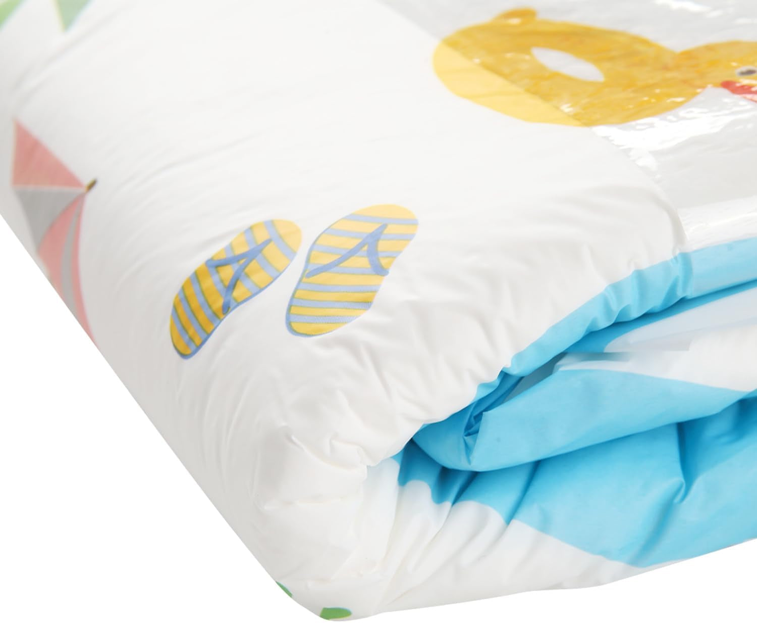 Plenky pro dospělé CutiePlusU, 10 balení, jednorázové plátěné plenky pro ženy a muže, maximální savost přes noc - I Love Summer (střední velikost 71-96 cm)