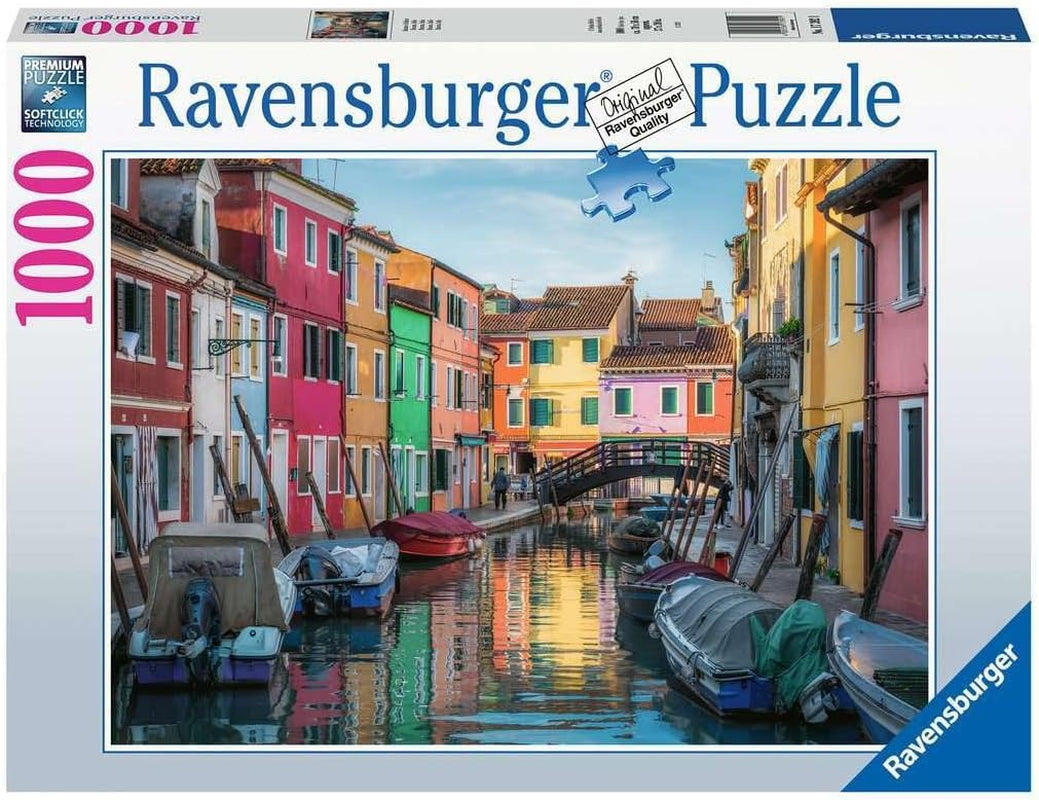Ravensburger Puzzle 12000623 - Burano în Italia - puzzle jigsaw de 1000 de piese pentru adulți și copii de peste 14 ani, Puzzle Naty Shop Versiune veche