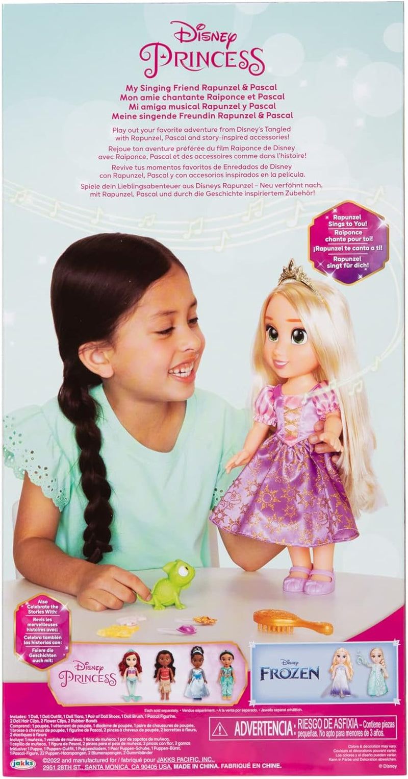 Disney Princess Singing Rapunzel Doll 35 Cm, Cântă "I See the Light", Include accesorii pentru mai multă distracție, Perfectă pentru fetițe cu vârsta peste 3 ani, Violet Papusi Naty Shop