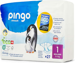 Pingo Ultrasoft, ekologické plenky, velikost 1 a 2 Matka a dítě Naty Shop velikost 1