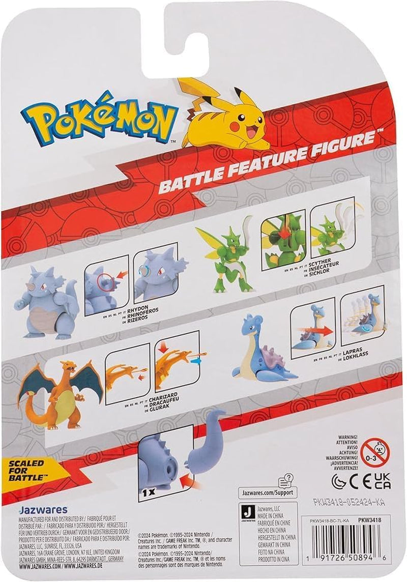 Pokémon PKW3418 - figurka s hranou bitvou - oficiální pohyblivá figurka Rizeros 11,5 cm akční figurky Naty Shop