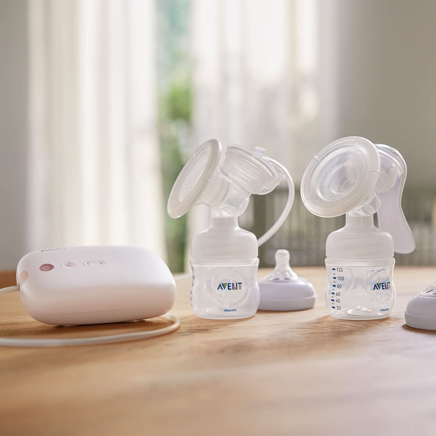 Pompă de sân electronică individuală Philips Avent - cu tehnologie Natural Motion, pernă confortabilă din silicon Accesorii Hrana si Alaptare Bebe Naty Shop