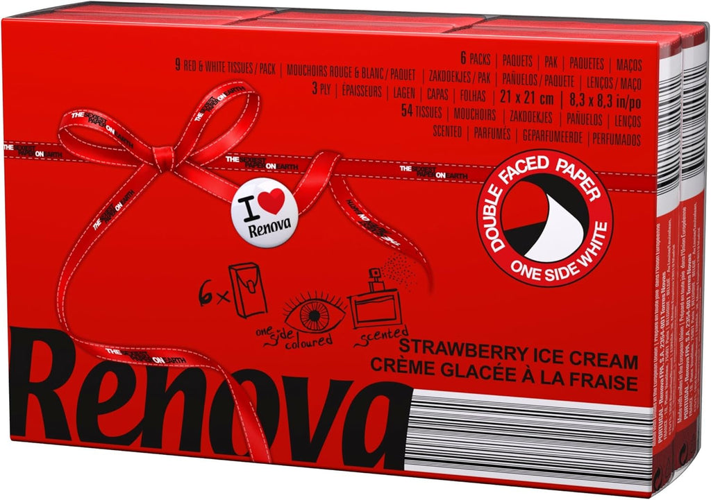 servetele Renova Red Label Purple Scent Lavender - 6 pachete, 54 bucăți