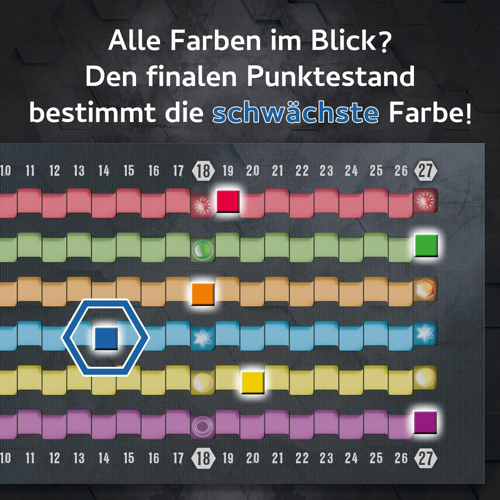 KOSMOS 684006 Jednoduše důmyslné 3D s vysoce kvalitními 3D kostkami. Objevte nové možnosti, desková hra pro celou rodinu od 10 let, dárek, rodinná hra pro 1-4 hráče, společenská hra