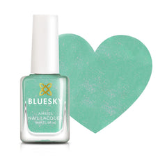 Lak na nehty Bluesky Kids - Turquoise Splash, Turquoise green. Snadno odlupovací netoxický neklouzavý lak na nehty na vodní bázi pro děti 5 ml