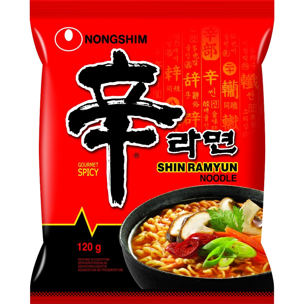 Nongshim - Instantní nudle Shin Ramyun - Multi Pack (20 x 120 g) - Design produktu se může lišit