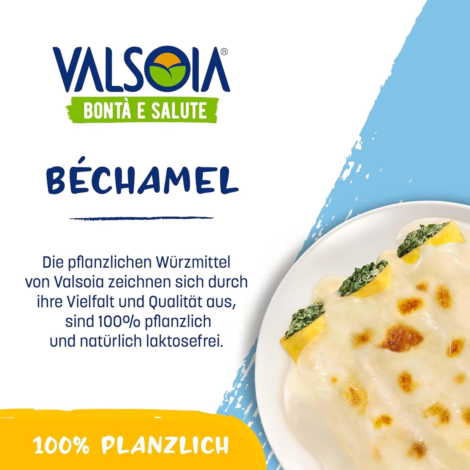 Bešamelový kondicionér, Béšamel bez laktózy, Všestranné při vaření, Ideální pro vegany a vegetariány, 6 x 200 ml