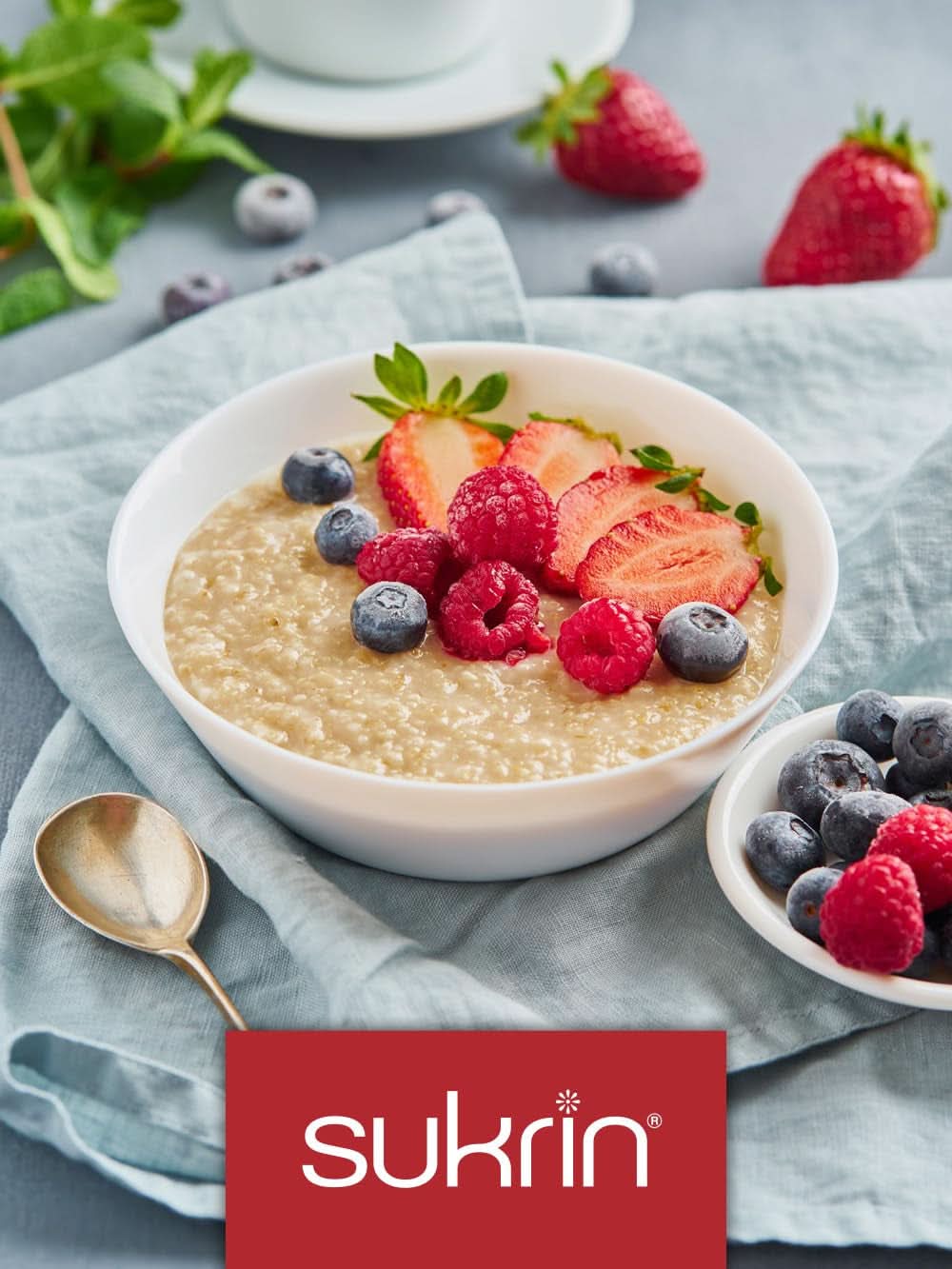 Sukrin Erythritol, přírodní alternativa cukru bez kalorií, 1 balení, 500 gramů Sladidla Naty Shop