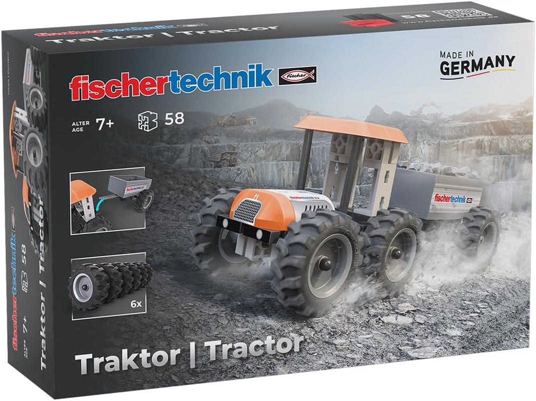 fischertechnik Truck 576105 – pädagogisches Konstruktionsspielzeug, LKW-Spielzeug-Bausatz für Kinder ab 7 Jahren, oranžová
