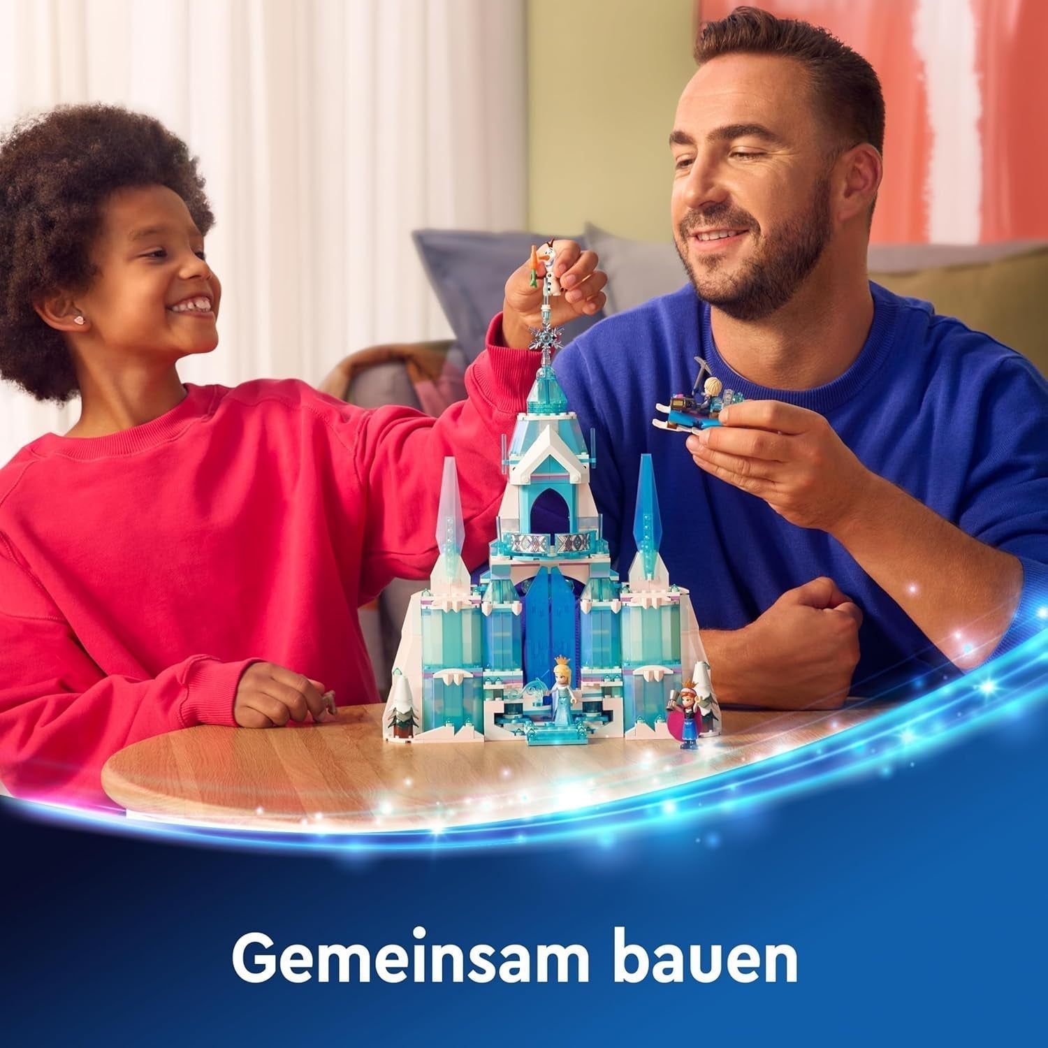 LEGO Ç€ Disney Frozen Elsin zimní palác, stavebnice a herní sada pro děti s modelovým palácem a minifigurkami ELSA a Anny, dárek pro dívky, chlapce a filmové fanoušky od 6 let 43244 Stavebnice Besuche den LEGO-Store