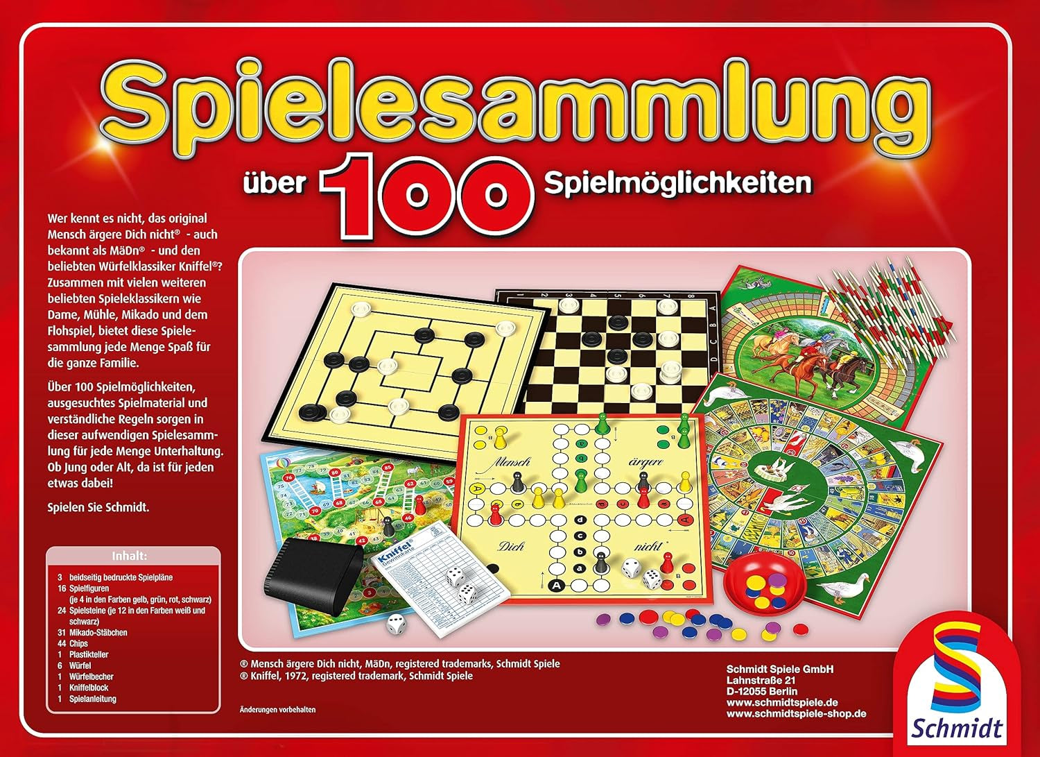 Schmidt Spiele 49147 - Herní kolekce se 100 herními možnostmi