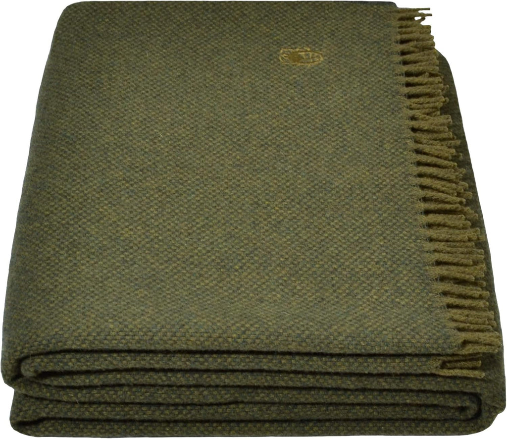 Pătură Must Relax - Pătură din lână - Plaid de înaltă calitate din lână nouă pură cu franjuri - 130X190 Cm - 310 Rose - De la "Zoeppritz since 1828" Paturi si Cuverturi 'zoeppritz since 1828' 670 Pădure 130X190Cm