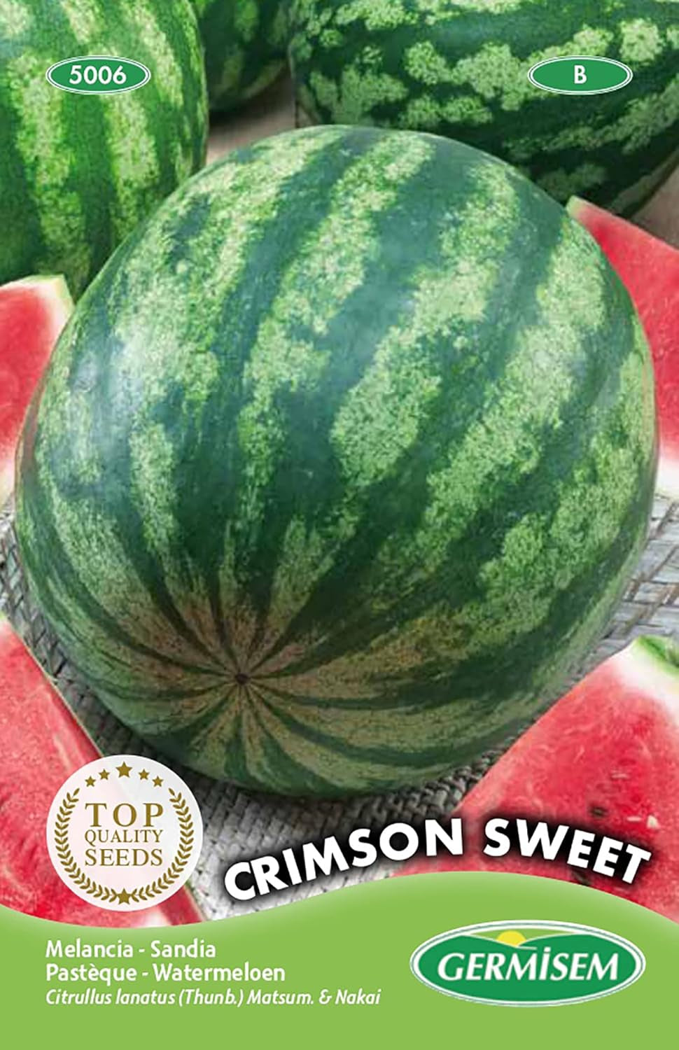 Wassermelone Crimson Sweet Mehrfarbig