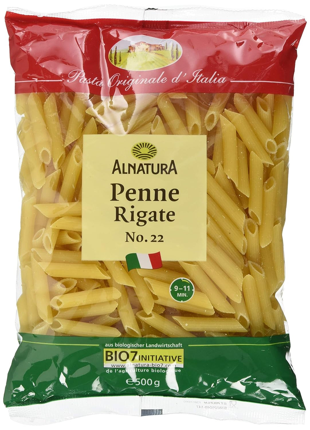 Bio těstoviny Penne Rigate, 500g